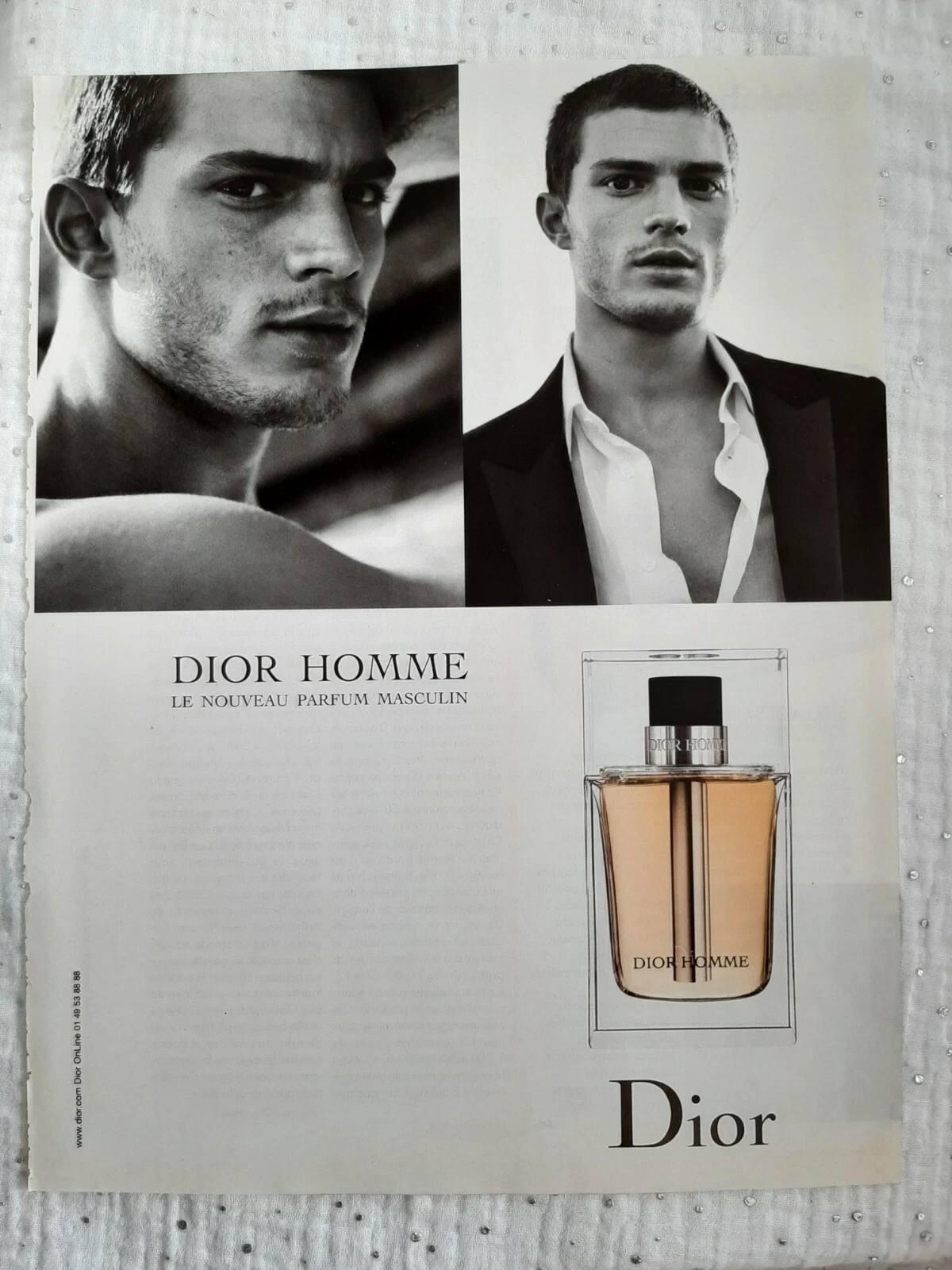 Publicité papier Parfum. Perfume Ad C. Dior Homme de 2006