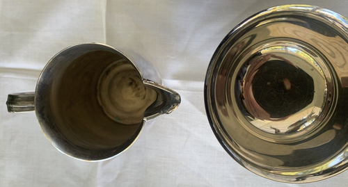 Coffee/Tea Set, Silverplate, WM Rogers & Son Vintage Paul Revere Reproduction - Picture 6 of 8