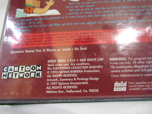 Neu Vintage The Flintstones Collection Laserdisc Box Set - Hanna Barbera - 1997 - Bild 5 von 6