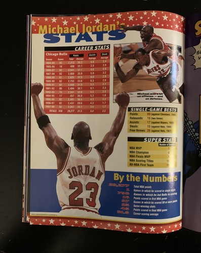 MICHAEL JORDAN RARE SI FOR KIDS 1999 FULL CARD SHEET MJ POSTER ROY NM+ - Picture 5 of 6