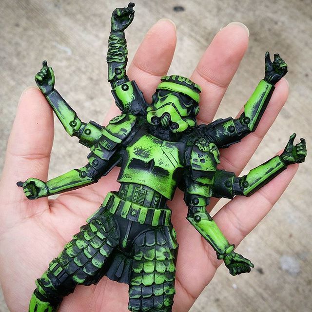 2016 EXCLUSIVE SpiderTrooper Discordia Grün Star Wars StormTrooper HAND CASTED 2016 EXCLUSIVE SpiderTrooper Discordia Grün Star Wars StormTrooper HAND CASTED