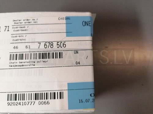 NUEVA POLEA TENSORA CADENA ORIGINAL BMW F650GS DI=8MM 46517678506 - Imagen 8 de 8