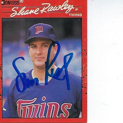 SHANE RAWLEY SIGNIERT 1990 DONRUSS #537 - MINNESOTA TWINS - Bild 1 von 1