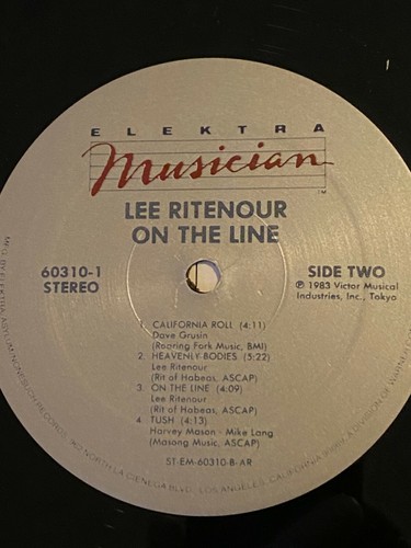 LEE RITENOUR - On The Line ~ ELEKTRA MUSICIAN 60310 {nm orig} w/Anthony Jackson - Picture 5 of 6