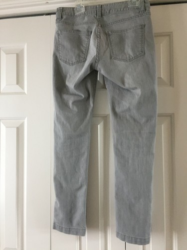 Talbots Grey Jeans 30 x 27 8 Juniors Girls grey button ankle Preowned - Picture 7 of 10