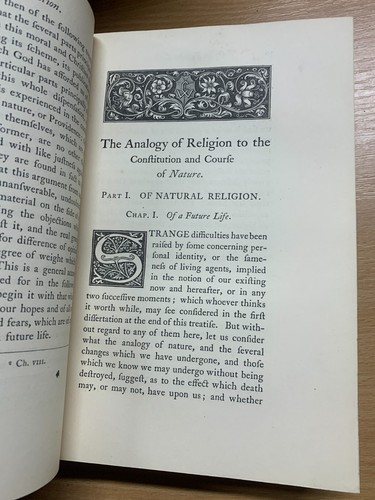 RARE 1857 "THE ANALOGY OF RELIGION" JOSEPH BUTLER ANTIQUE BOOK (P6) - Picture 11 of 19