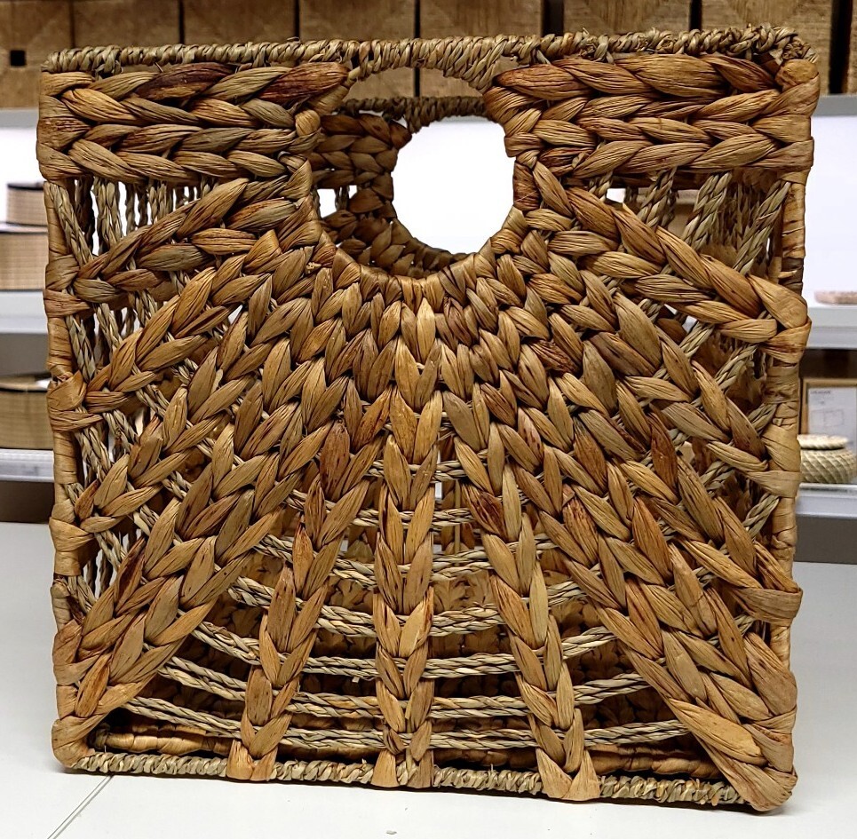 Lot of 2) Ikea LUSTIGKURRE Basket Natural Water Hyacinth