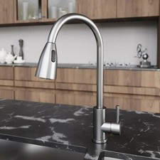 16.5" Pull-Out Kitchen Faucet Single Handle Dual-Function Spray Brushed Nickel