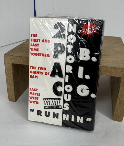 2Pac & The Notorious B.I.G. Runnin' (Cassette Tape Single, 1996) NEW & SEALED!