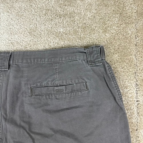 Savane Mens Cargo Shorts 41 Canvas gray Tech pocket Elastic Waist Hiking 7" - Picture 5 of 10