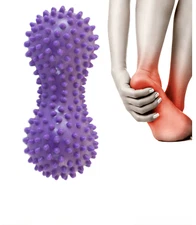 Peanut Shape Spiky Foot Roller Massager Stress Trigger Point Relief Free Ship