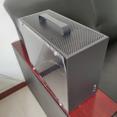 Mini Transparent Computer Case For M-ATX/ITX Motherboard Portable Desktop S❤S - Afbeelding 12 van 14