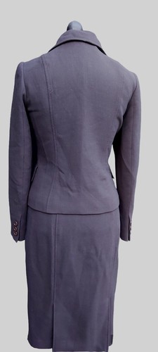 Hobbs 100% Wool Skirt Jacket Brown Suit UK Size 10 - Picture 3 of 6