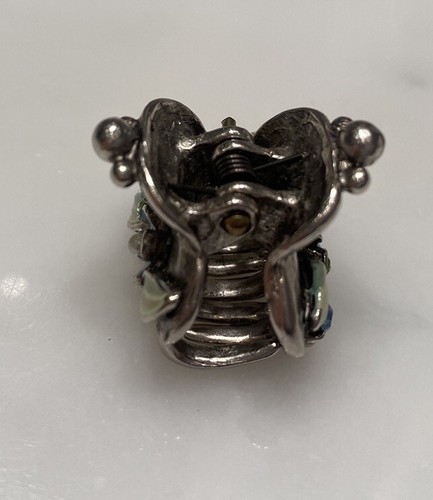 Mini Silber robuste (schwerere) Schmuck Kralle Haarspange - Bild 3 von 12