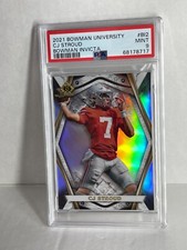 2021 Bowman University Chrome CJ STROUD  Invicta Rookie RC silver PSA 9 TEXANS