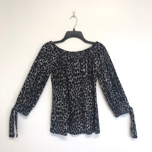 Michael MK Animal Print Blouse , Size P/M Medium - Picture 5 of 8