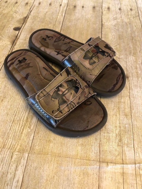 under armour camo sandals