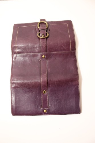 Coach Purple Wallet Legacy Stripe Interior Gold Hardware  (70) - Picture 4 of 14