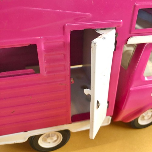 Vintage Tonka Pink RV Camper Truck Motor Home 9" Pressed Steel Toy 1970's RARE! - Picture 4 of 11