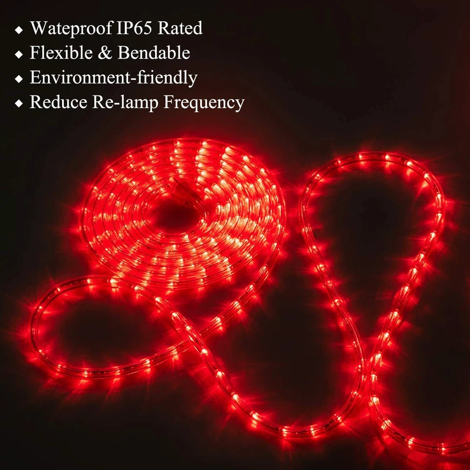 LED Solar Rope Fairy String Strip Lights Outdoor Garden Patio Backyard Pool AU - Image 4 of 4