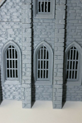 Mid Century European Church 3D Printed Gray 1:100 1:87 1:72 1:48 - Picture 6 of 9
