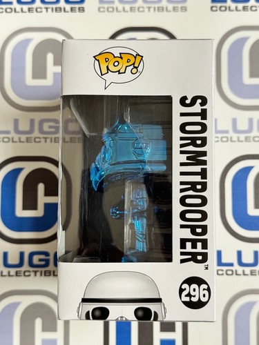Funko POP! Stormtrooper Blue Chrome Star Wars Celebration 2019 LE2500 - Picture 4 of 6