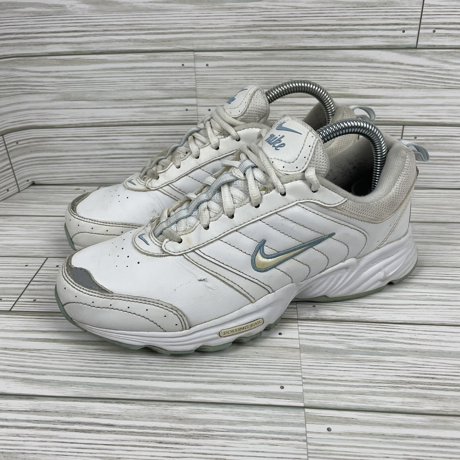 Womens Nike Rolling Rail White Walking Running Athle… Gem