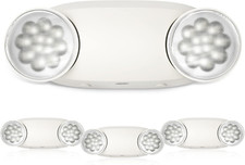 4 Pack Emergency Lights for Business, with Battery Backup,Hard Wired, UL 924 Cer