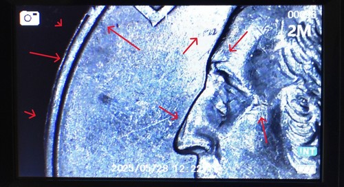 1996 P Quarter Error Broad Struck, Die Chips, Doulble Die Multi Errored - Picture 14 of 23