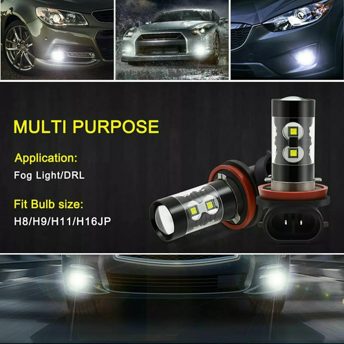 Para Fit Honda Civic 2016 2017 2018 2019 2020 Faros LED + Kit de luces antiniebla - Imagen 19 de 34