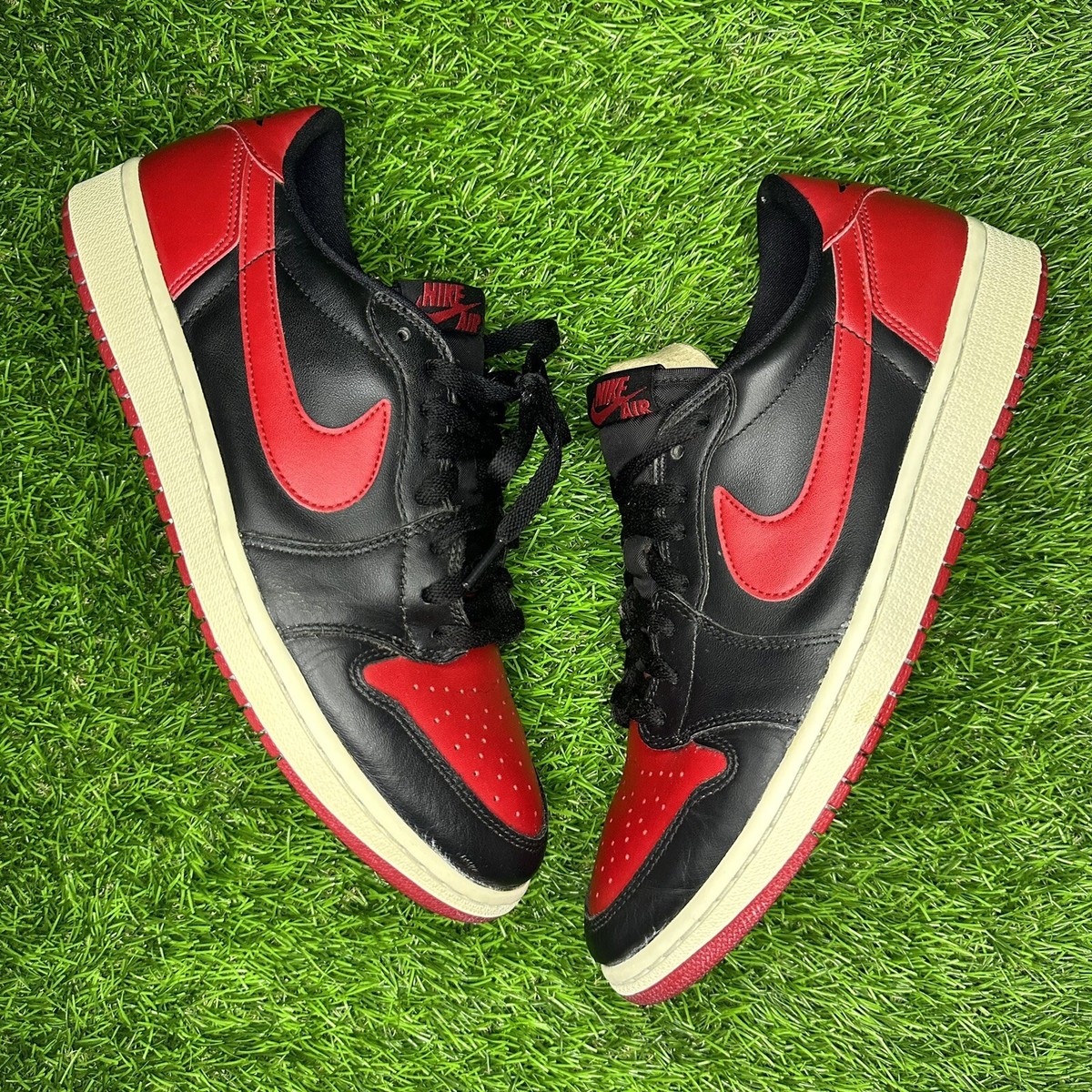 靴 NIKE AIR JORDAN 1 LOW OG \" 2015\" Jordan 1 Retro Low OG Bred Black Red sz 11 - 2015 | eBay