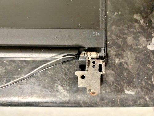 Genuine Lenovo ThinkPad E14 Gen 2 Complete Top Lid with Screen Hinges and Cables - Picture 2 of 4