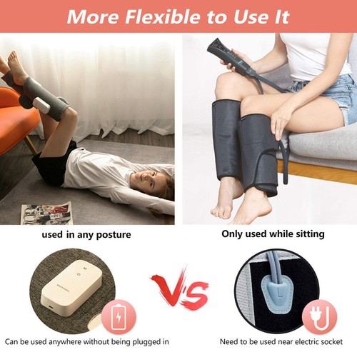 Leg Massager Heated Air Compression Foot Massage Calf Circulation Muscles Relax - Bild 6 von 10