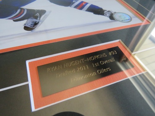 Marco de coleccionista de recuerdos de hockey Edmonton Oilers 8x10 - Ryan Nugent-Hopkins - Imagen 2 de 5
