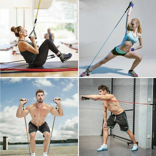 5 Fitnessbänder 150 LBS Widerstandsbänder Fitness Gym Yoga Sport Latexband - Bild 11 von 12