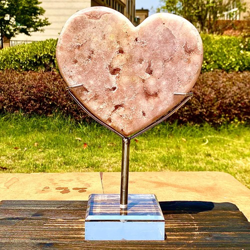 4.25LB Natural mineral purple pink crystal quartz spiritual ornament - Picture 4 of 12