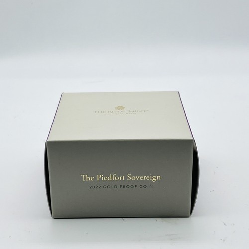 2022 Royal Mint The Queen's Platinum Jubiläum goldfest PIEDFORT Sovereign 2513 - Bild 6 von 6