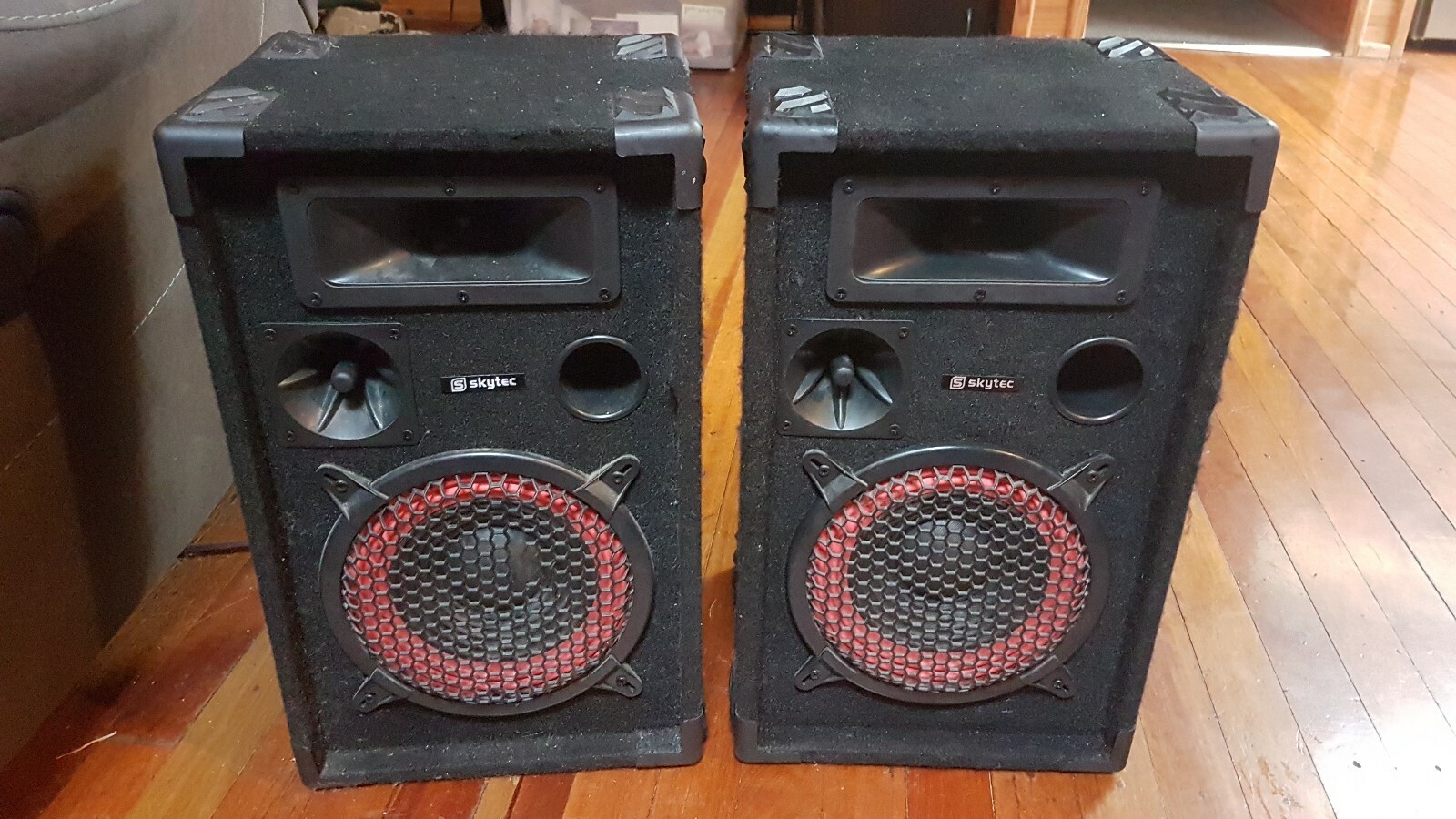 skytec 8 inch speakers