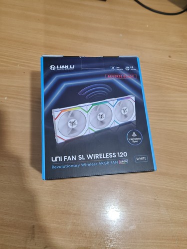 LIAN Li UNI FAN SL WIRELESS 120 (3 PACK) WITH CONTROLLER, REVERSE BLADE, WHITE - Bild 2 von 10