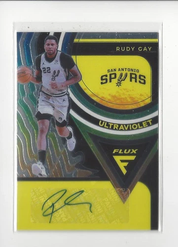 2020-21 Panini Flux Ultraviolet Signatures Rudy Gay AUTOGRAPH Spurs