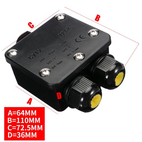 1 Satz 3 Wege Abzweigdose Klemmdose IP68 Wasserdichte Verteilerbox Anschlussdose - Bild 3 von 6