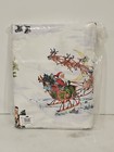2 Pottery Barn Holiday Christmas Santa Nostalgic Pillowcases Reindeer Standard
