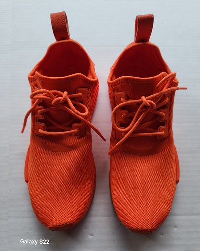 Baskets homme Adidas NMD R1 orange à lacets offres - Taille : 9 1/2