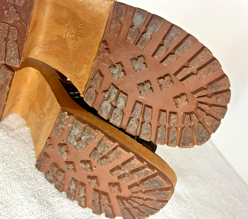 The Leather Collection Made In Italy Wooden Clog/Mule Block Heel Womens sz 9.5 - Picture 20 of 20