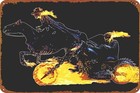 Ghost Rider Metal Tin Sign Vintage Poster Man Cave Decorative Wall Art Decor
