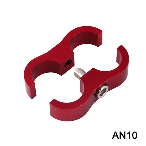 10AN Braided Fuel Line Oil/Fuel Hose Fitting Hose Separator Clamp Kit AN10 - Picture 9 of 14
