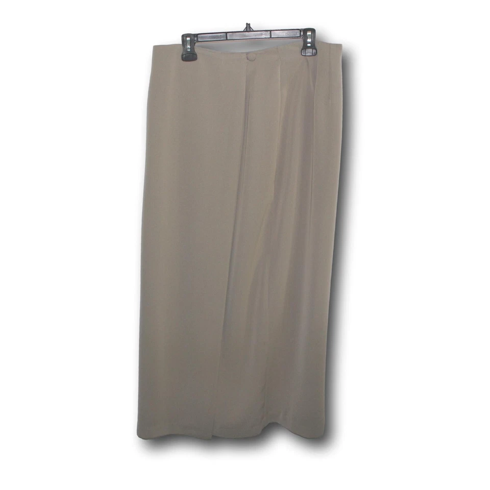 Falda envolvente GEOFFREY BEENE Sport (14) totalmente forrada color topo Foto 4 de 4