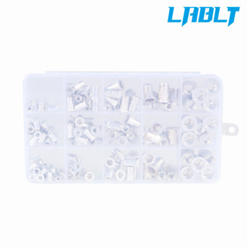 LABLT 150 Pcs Aluminum Rivet Nut Kit Metric Rivnut Nutsert Assort M3 M4 M5 M6 M8 - Picture 5 of 7
