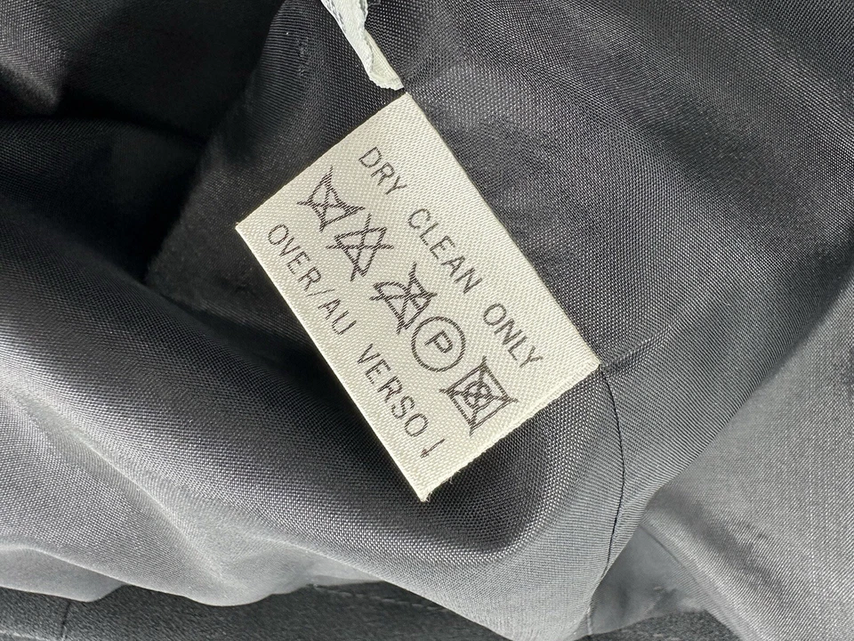 Vtg Liz Claiborne Collection Black Double Breasted Blazer Shoulder Pads Size 14 - Image 4 of 4