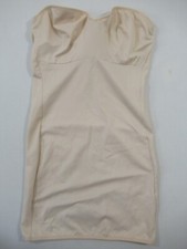 Vintage Y2K Victoria's Secret Strapless Full Slip 36B Beige Underwire Shapewear